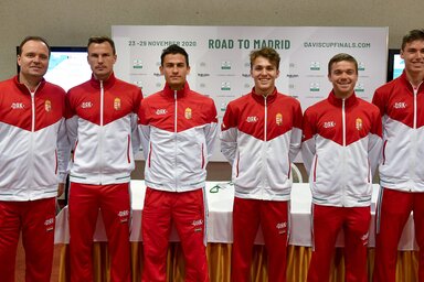 Magyarország Davis-kupa-válogatottja (Fotó: MTI)