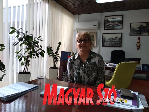 Snežana Adžić, a Magyarkanizsai Gyógyfürdő igazgatója (Fotó: Jenei Klementina)