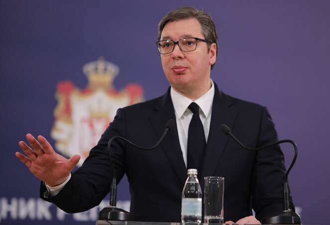Aleksandar Vučić szerb elnök (Fotó: Beta)