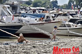Újvidéken is kikötött a Vajdaság vízi útvonalait népszerűsítő regatta  (Ótos András felvétele)