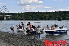 Újvidéken is kikötött a Vajdaság vízi útvonalait népszerűsítő regatta  (Ótos András felvétele)