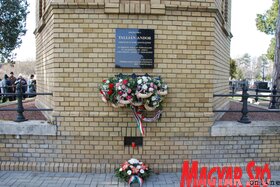 1848–49-es forradalom és szabadságharc emléke előtt tisztelegtek Törökkanizsán (Horváth Attila felvétele)