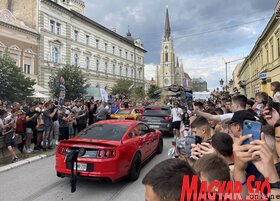 A One Life Rally sportautó kiállítása Újvidéken (Ótos András felvétele)