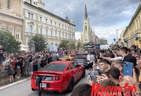 A One Life Rally sportautó kiállítása Újvidéken (Ótos András felvétele)