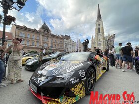 A One Life Rally sportautó kiállítása Újvidéken (Ótos András felvétele)