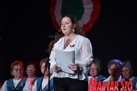 A Palics Magyar Művelődési Egyesület megemlékező ünnepsége az 1848/49-es forradalom és szabadságharc évfordulója alkalmából (Molnár Edvárd felvétele)
