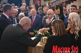 A Májusi Közgyűlés évfordulója alkalmából megrendezett ünnepség az újvidéki tartományi képviselőházban (Ótos András felvétele)