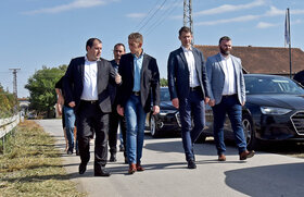 Aleksandar Martinović miniszter látogatása Magyarkanizsán (Gergely Árpád felvétele)