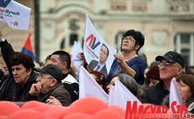 Aleksandar Vučić újvidéki kampányrendezvénye (Ótos András felvétele)
