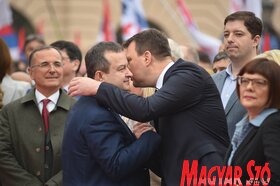 Aleksandar Vučić újvidéki kampányrendezvénye (Ótos András felvétele)