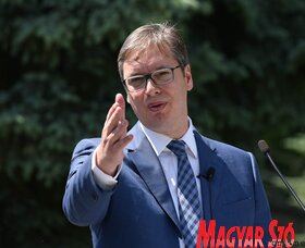 Vučić utolsó kormányfői sajtója (Ótos András felvétele)