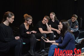 Az Újvidéki Művészeti Akadémia másodévesei részt vesznek a VM4K Mozdulj! Petőfi! programsorozatában (Dávid Csilla felvétele)