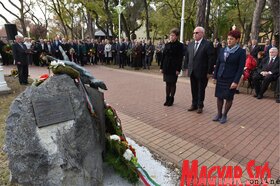 Az 1956-os forradalom emlékére szervezett ünnepség Szabadkán (Ótos András felvétele)