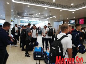 Az esti mérkőzésre készül a TSC Brágában (Tóth Péter felvétele)
