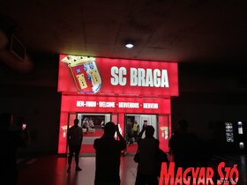 Az esti mérkőzésre készül a TSC Brágában (Tóth Péter felvétele)