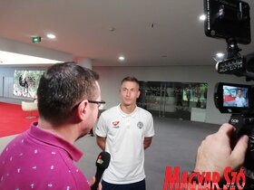 Az esti mérkőzésre készül a TSC Brágában (Tóth Péter felvétele)