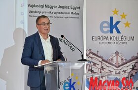 Az ifjú jogászok iránytűje szakmai tanácskozás az Európa Kollégiumban (Ótos András felvétele)