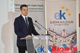 Az ifjú jogászok iránytűje szakmai tanácskozás az Európa Kollégiumban (Ótos András felvétele)