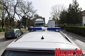 Több személygépjármű és egy teherautó ütközött Szabadkán (Molnár Edvárd felvétele)