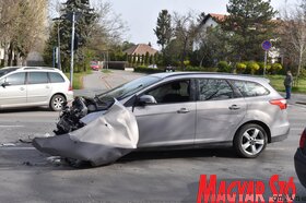 Több személygépjármű és egy teherautó ütközött Szabadkán (Molnár Edvárd felvétele)