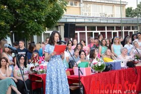 Elballagtak a szenttamási nyolcadikosok (Paraczky László felvétele)