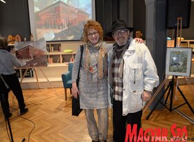 Könyvtárak a művészek szemével vándorkiállítás megnyitója (Dávid Csilla felvétele)