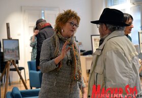 Könyvtárak a művészek szemével vándorkiállítás megnyitója (Dávid Csilla felvétele)