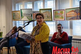 Könyvtárak a művészek szemével vándorkiállítás megnyitója (Dávid Csilla felvétele)