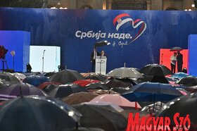 Kormánypárti nagygyűlés Belgrádban (Ótos András felvétele)