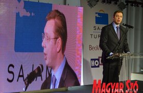 Aleksandar Vučić kormányfő a megnyitón