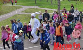 Nyuszifutás a zentai Népkertben