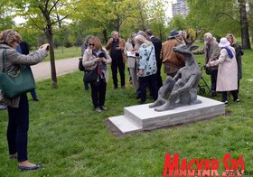 Nikola Zarić alkotását avatták fel a a Limáni parkban (Dávid Csilla felvétele)