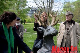 Nikola Zarić alkotását avatták fel a a Limáni parkban (Dávid Csilla felvétele)