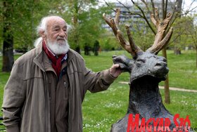 Nikola Zarić alkotását avatták fel a a Limáni parkban (Dávid Csilla felvétele)