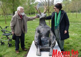 Nikola Zarić alkotását avatták fel a a Limáni parkban (Dávid Csilla felvétele)