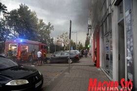 Tűzeset Újvidék belvárosában (Dávid Csilla felvétele)