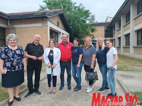 Tűzvédelmi gyakorlat a topolyai egészségházban (Kazinczy Paszterkó Diana felvétele)