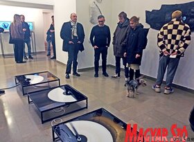 Varga Valentin tárlatának megnyitója a Vajdasági Képzőművészek Egyesületeinek Szövetsége (SULUV) Galériában (Dávid Csilla felvétele)