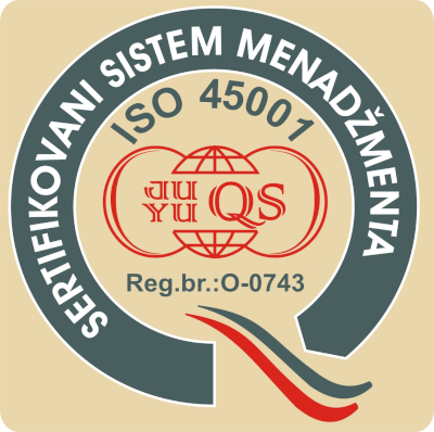 ISO 45000 Certified company